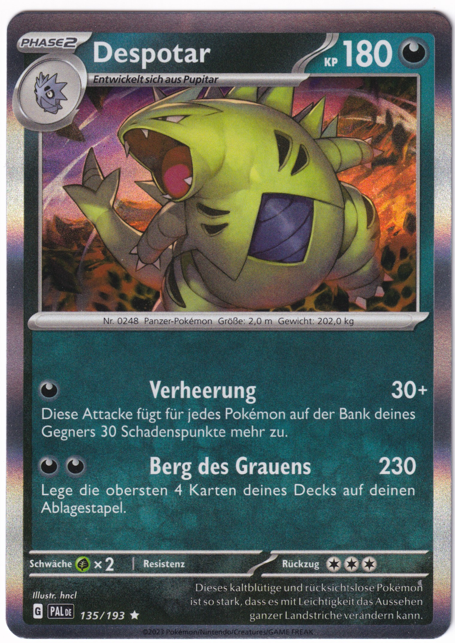 Despotar 135/193 Rare Holo - Entwicklungen in Paldea Deutsch