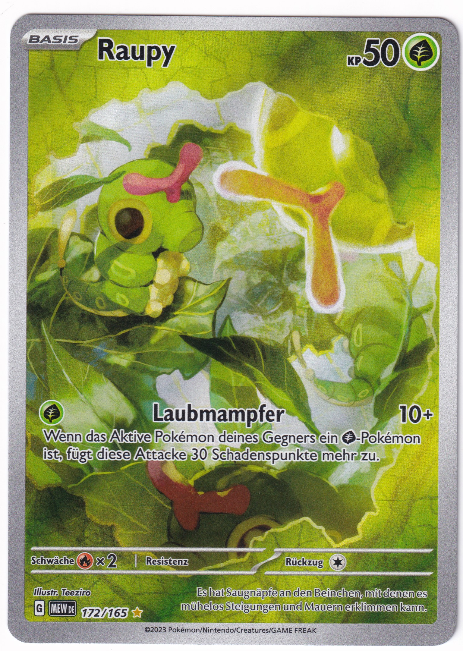 Raupy 172/165 Illustration Rare  - Karmesin & Purpur - 151 Deutsch