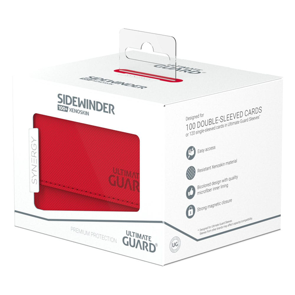 Ultimate Guard - Sidewinder Deck Box 100+ - Xenoskin Red/White