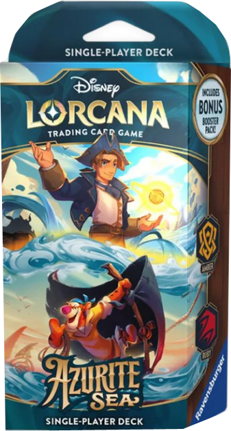 Disney Lorcana Azurite Sea Starter Deck - Tigger & Jim Hawkins (Bernstein & Rubin) englisch