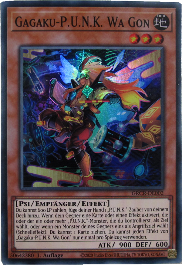 GRCR-DE002 Gagaku-P.U.N.K. Wa Gon Super Rare deutsch