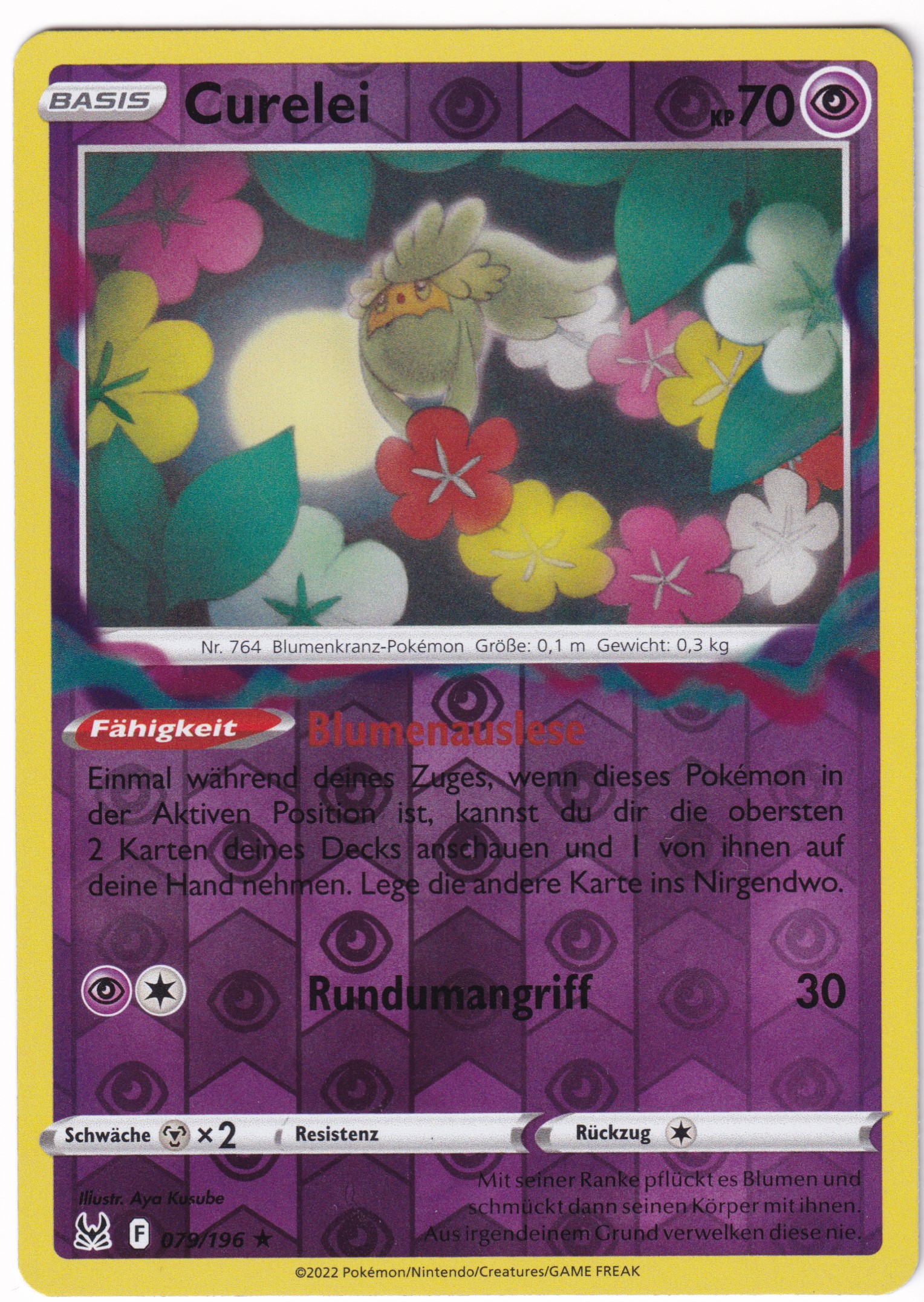 Curelei 079/196 Rare Reverse Holo - Verlorener Ursprung Deutsch