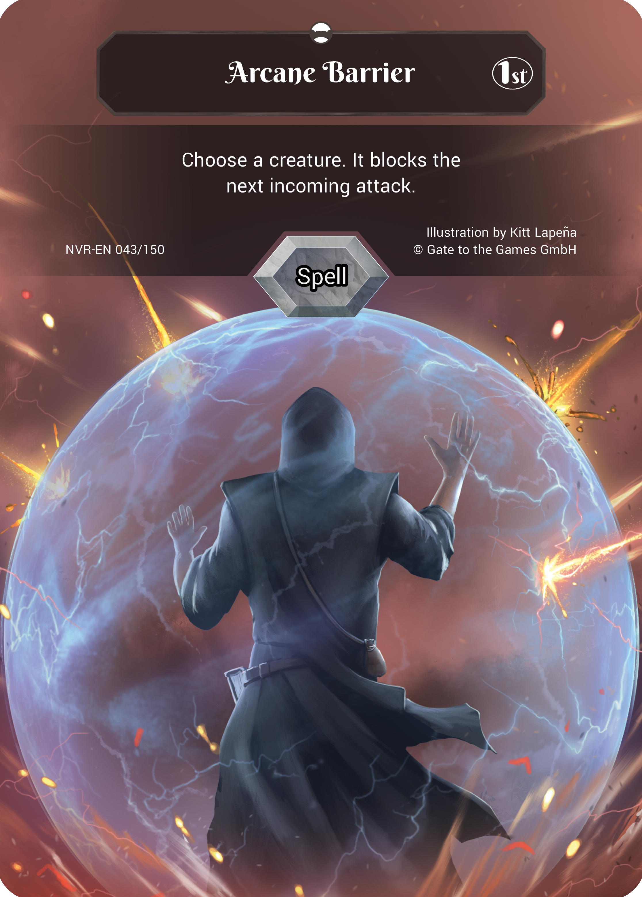 Arcane Barrier 043/150 Common  - Alpha 1. Edition EN