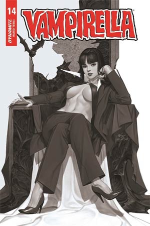 Vampirella Vol. 8 #14 Cover T Incentive Black & White Cover