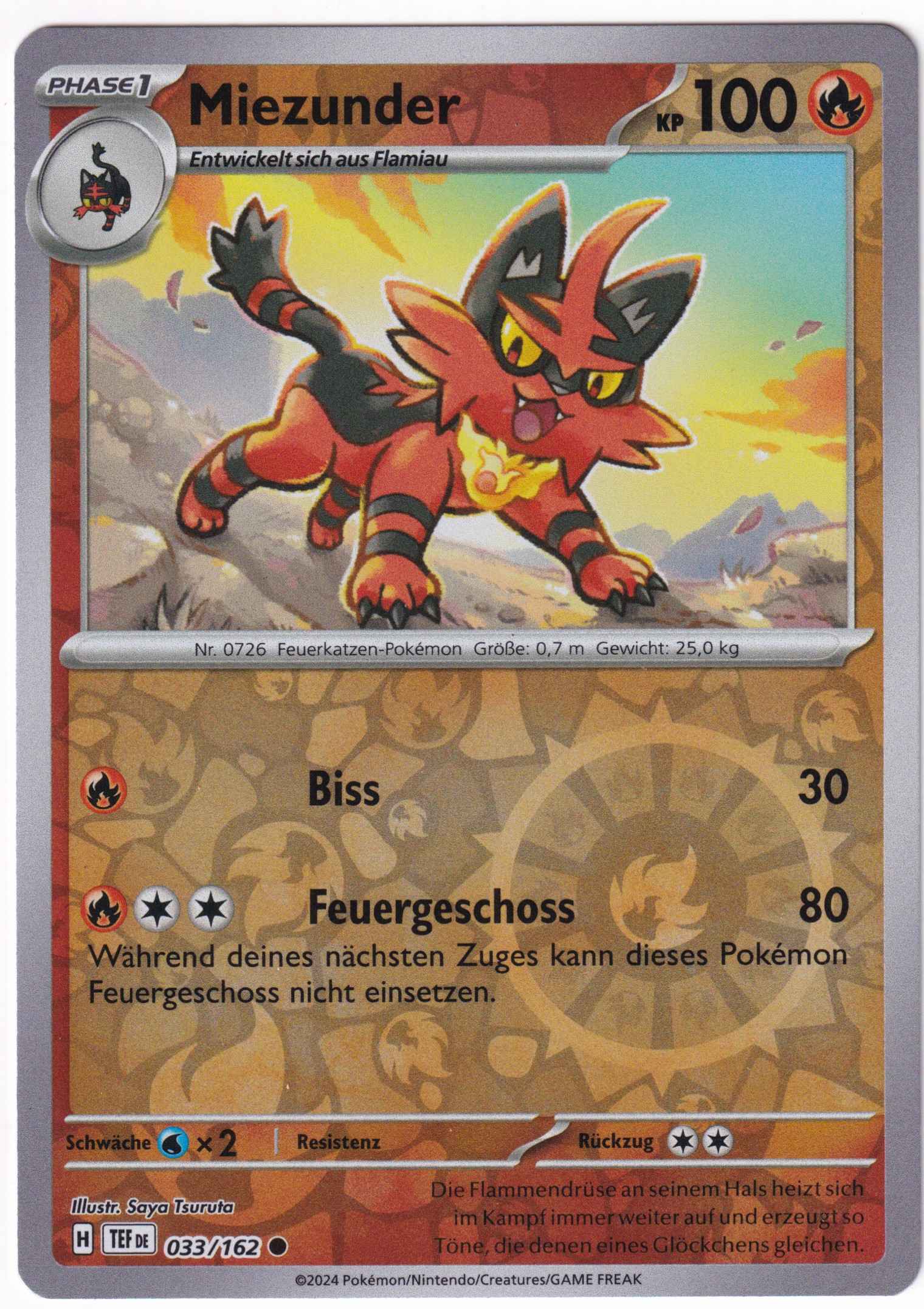 Miezunder 033/162 Common Reverse Holo - Karmesin & Purpur - Gewalten der Zeit Deutsch