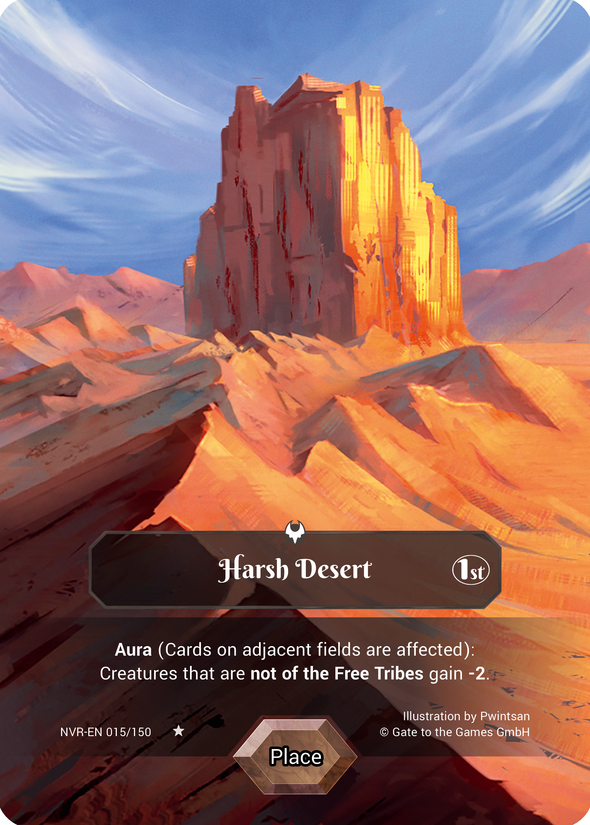 Harsh Desert 015/150 Rare Parallel Foil - Alpha 1. Edition EN