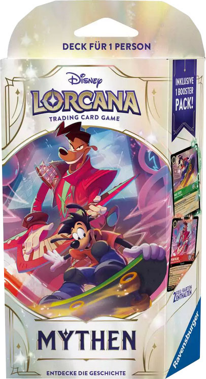 Disney Lorcana Mythen Starter Deck - Max & Powerline (Smaragd & Rubin) deutsch