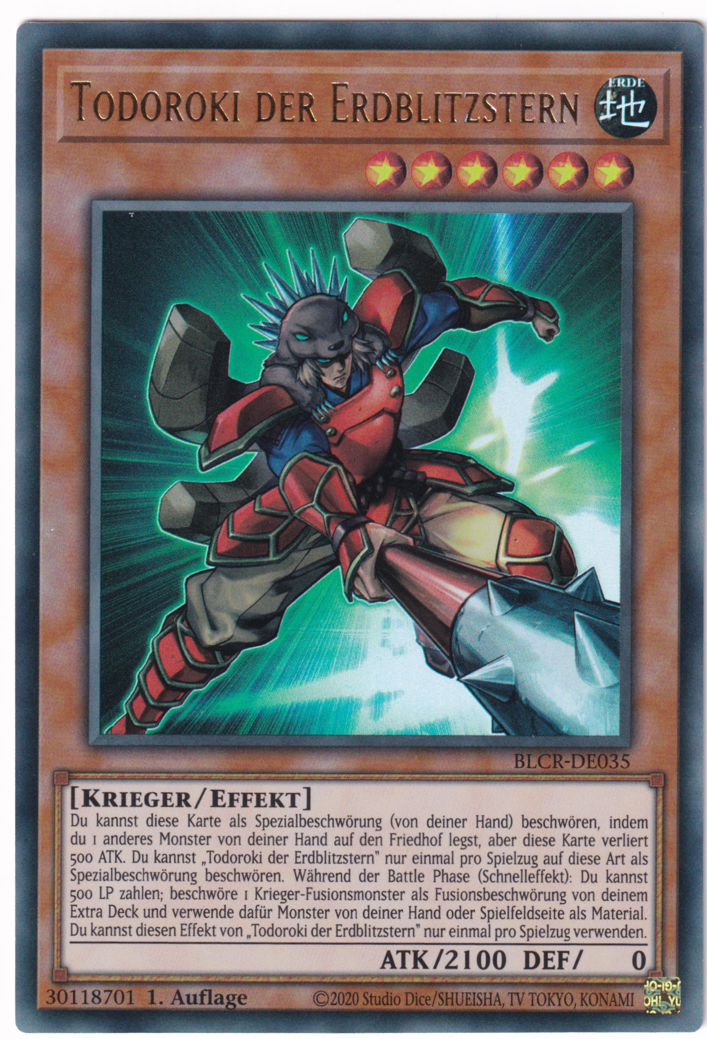 Todoroki der Erdblitzstern 035/097 Ultra Rare  - BoL: Crystal Revenge