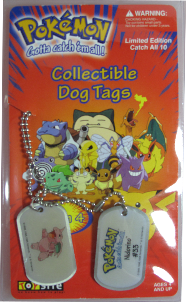 Pokemon Dog Tag Nidorino #33
