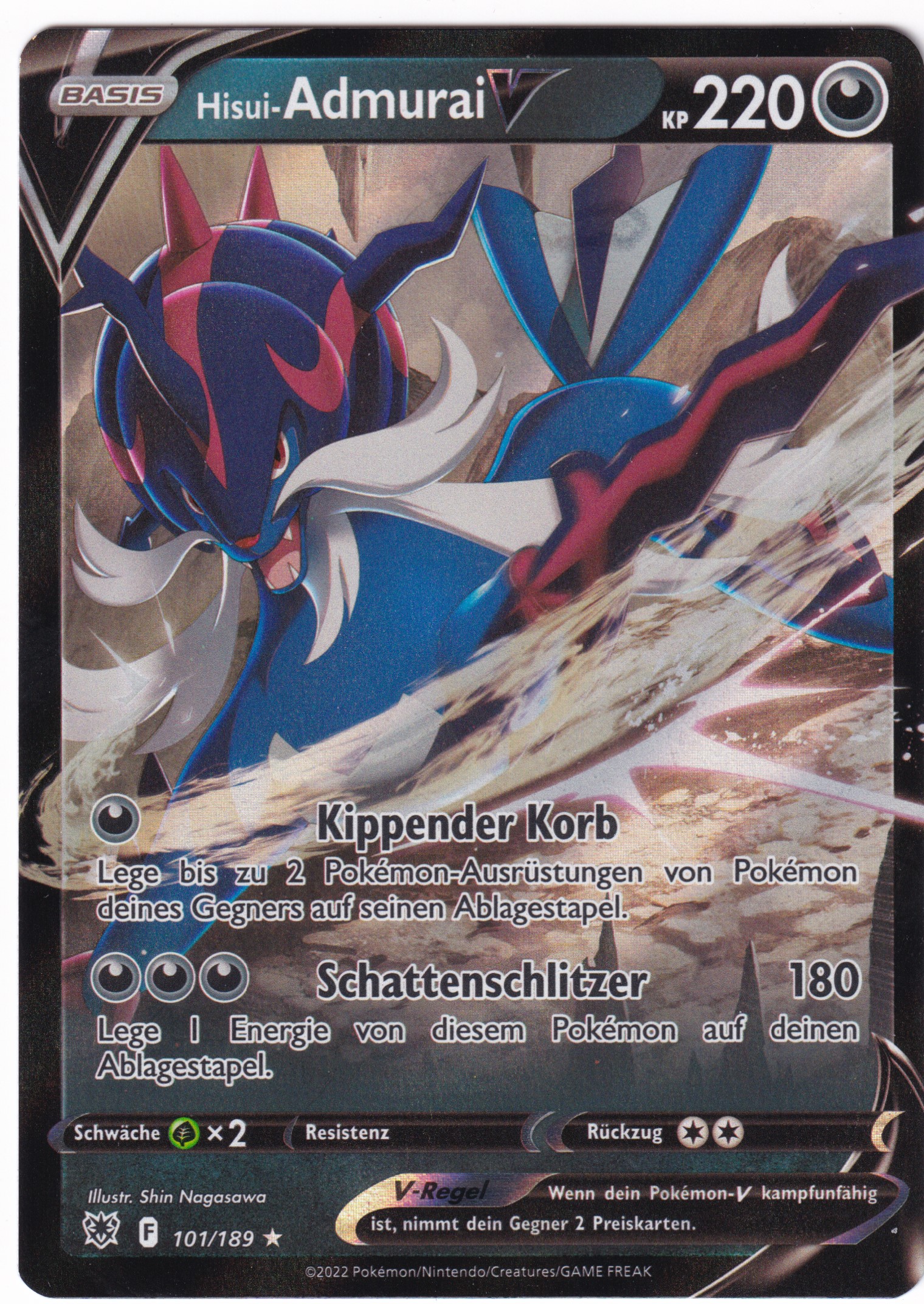 Hisui-Admurai-V 101 /189 Full Art - Astralglanz Deutsch