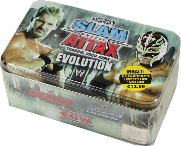 Topps Trading Cards - WWE Slam Attax Evolution Tin deutsch