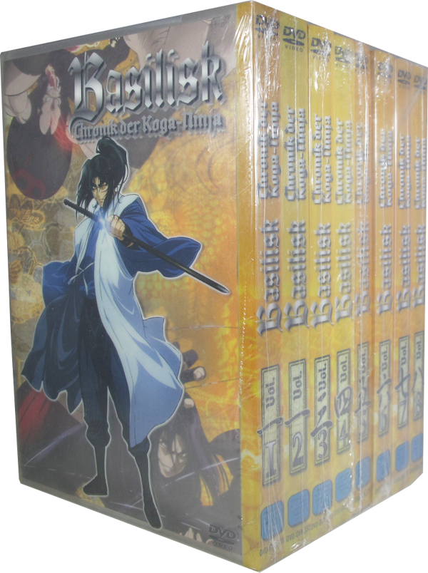 Basilisk - Chronik der Koga-Ninja - DVD Komplettset - Vol. 1-8 - deutsch