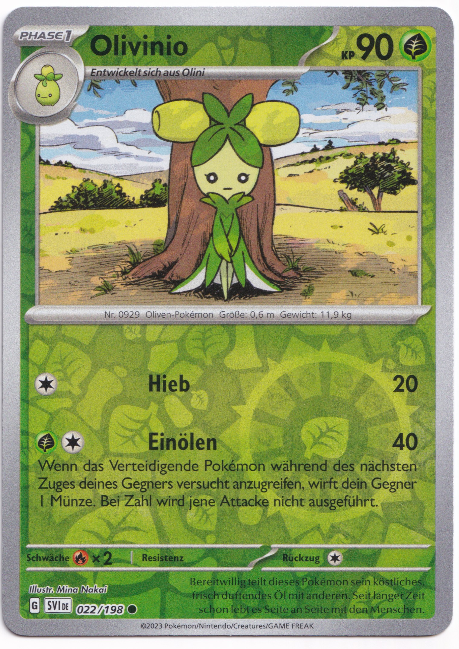 Olivinio 022/198 Common Reverse Holo  - Karmesin & Purpur Deutsch