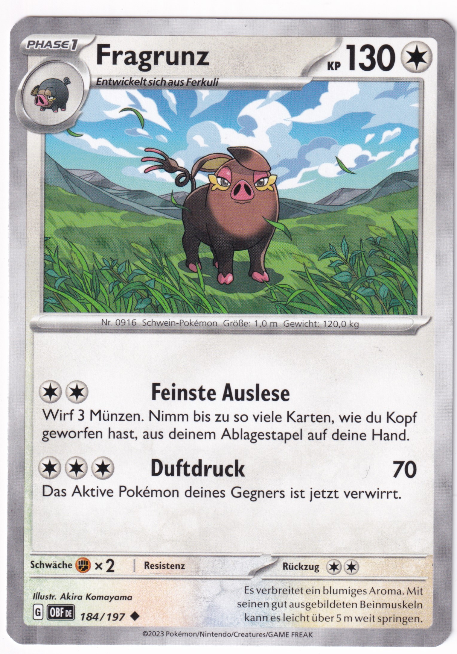 Fragrunz 184/197 Uncommon - Obsidian Flammen Deutsch