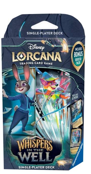 Disney Lorcana Whispers in the Well Starter Deck - Judy Hopps & Robin Hood (Saphir & Stahl) englisch