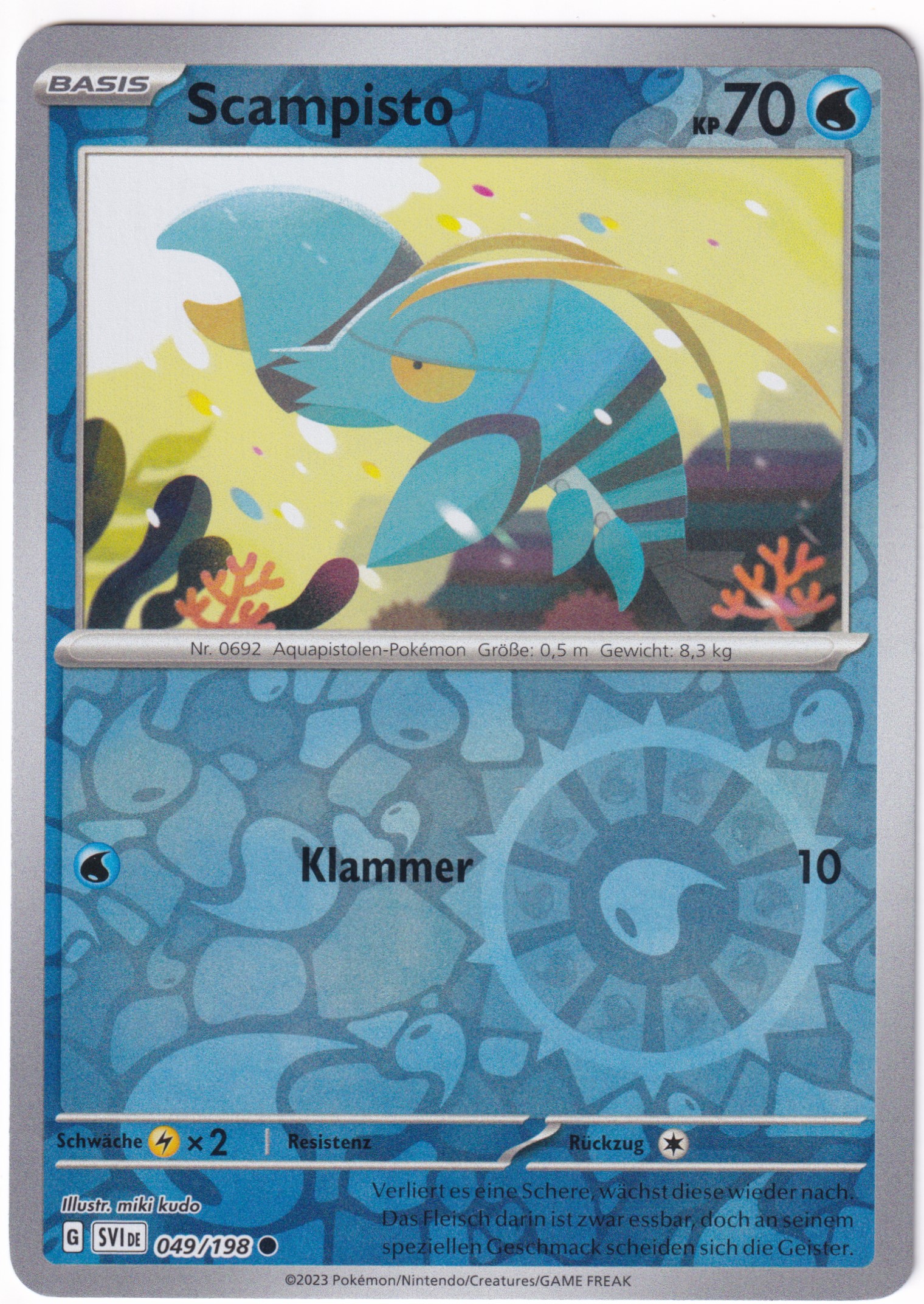 Scampisto 049/198 Common Reverse Holo  - Karmesin & Purpur Deutsch