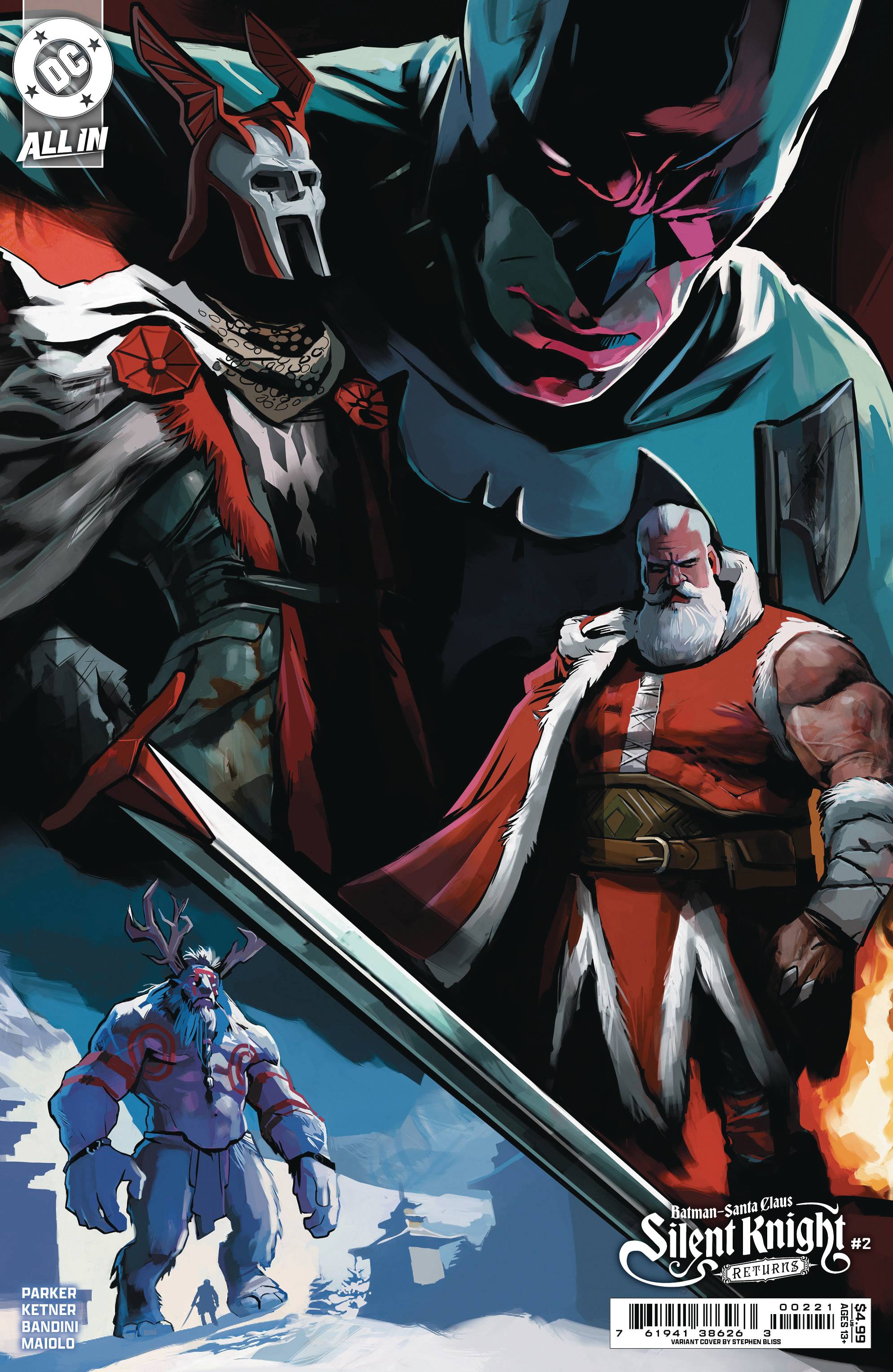 BATMAN SANTA SILENT KNIGHT RETURNS #2 (OF 5) CVR B BLISS CSV