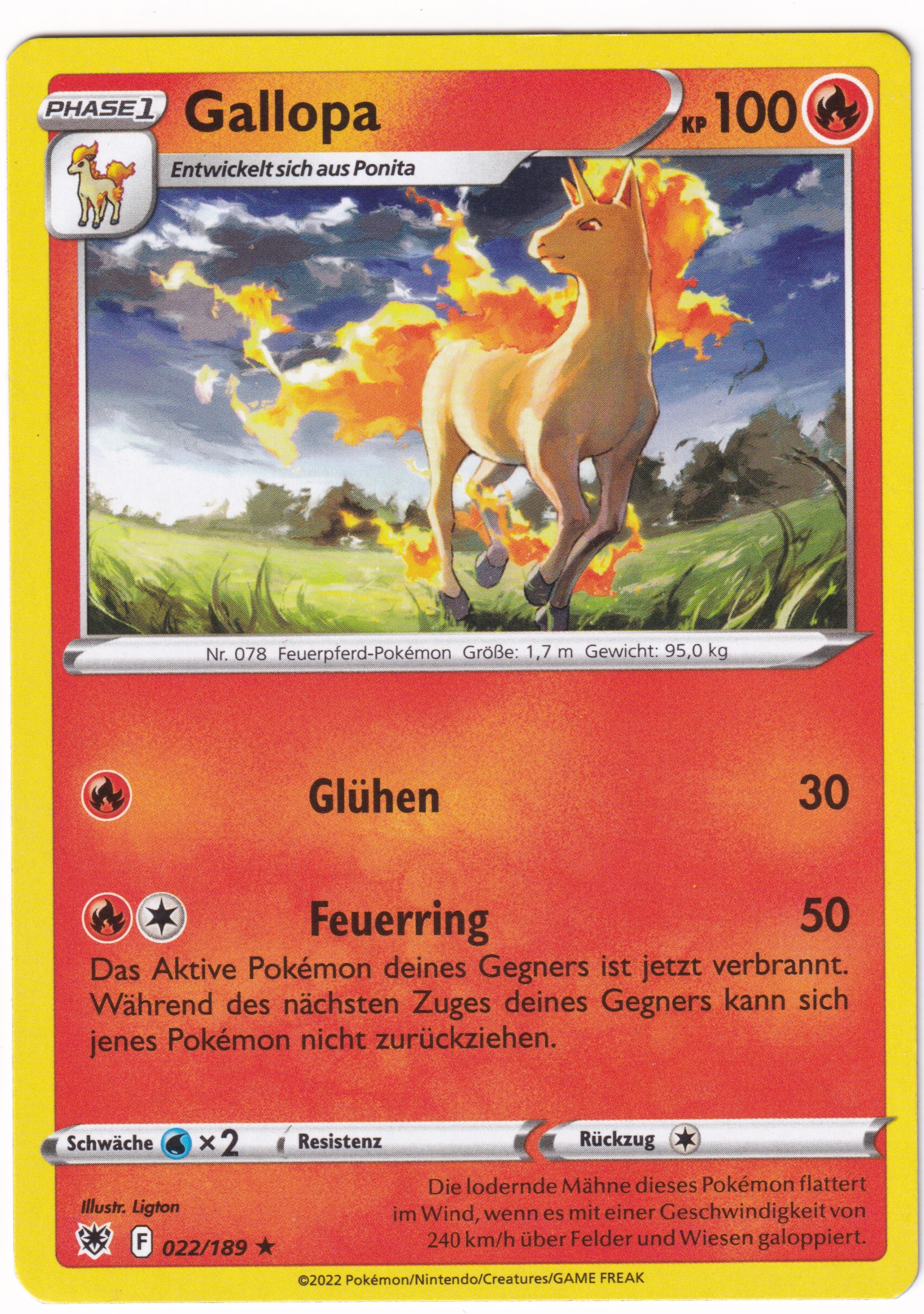 Gallopa 022/189 Rare - Astralglanz Deutsch
