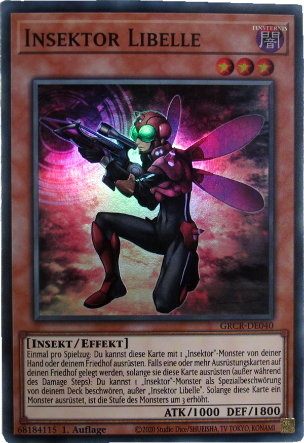 GRCR-DE040 Insektor Libelle Super Rare deutsch