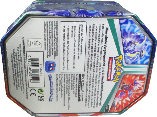 Pokemon Miraidon EX Tin Box B-Ware deutsch