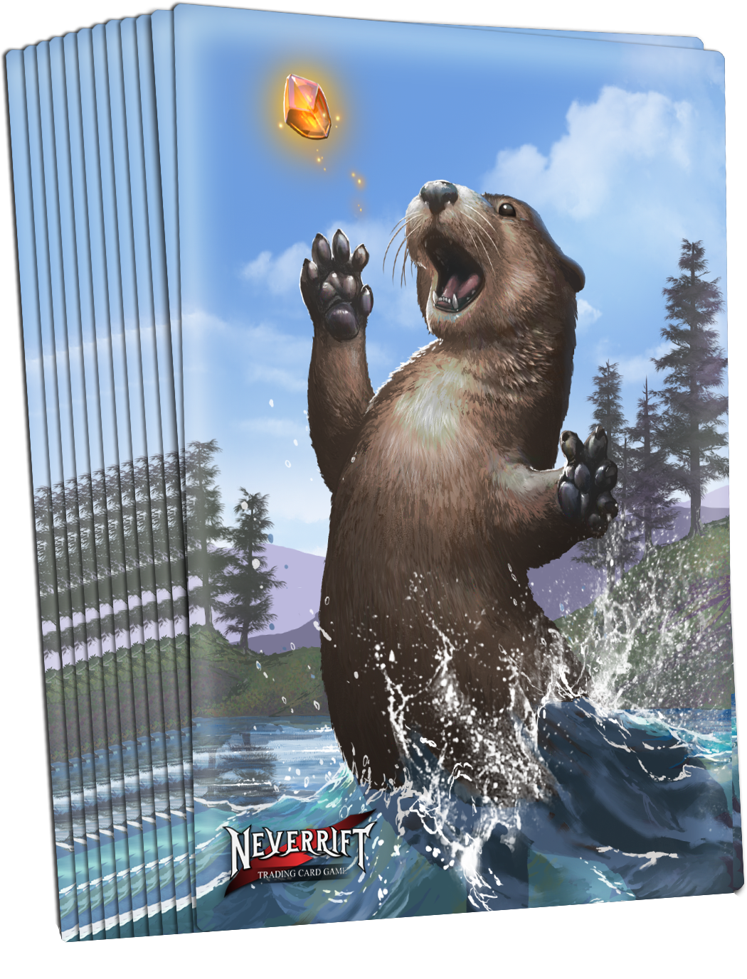 Neverrift Trading Card Game - Standard Matte Card Sleeves - Otter