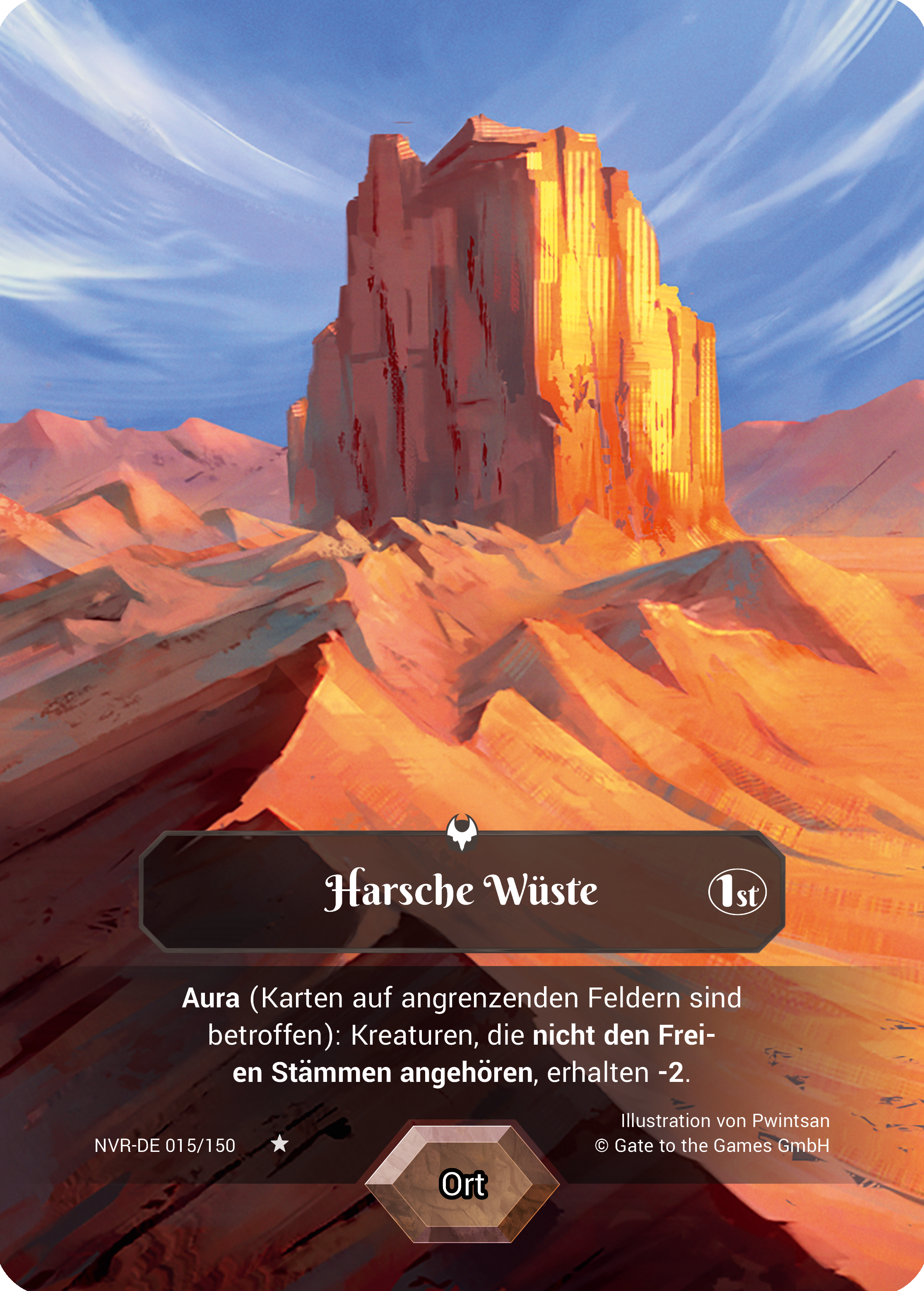 Harsche Wüste 015/150 Rare - Alpha 1. Edition DE