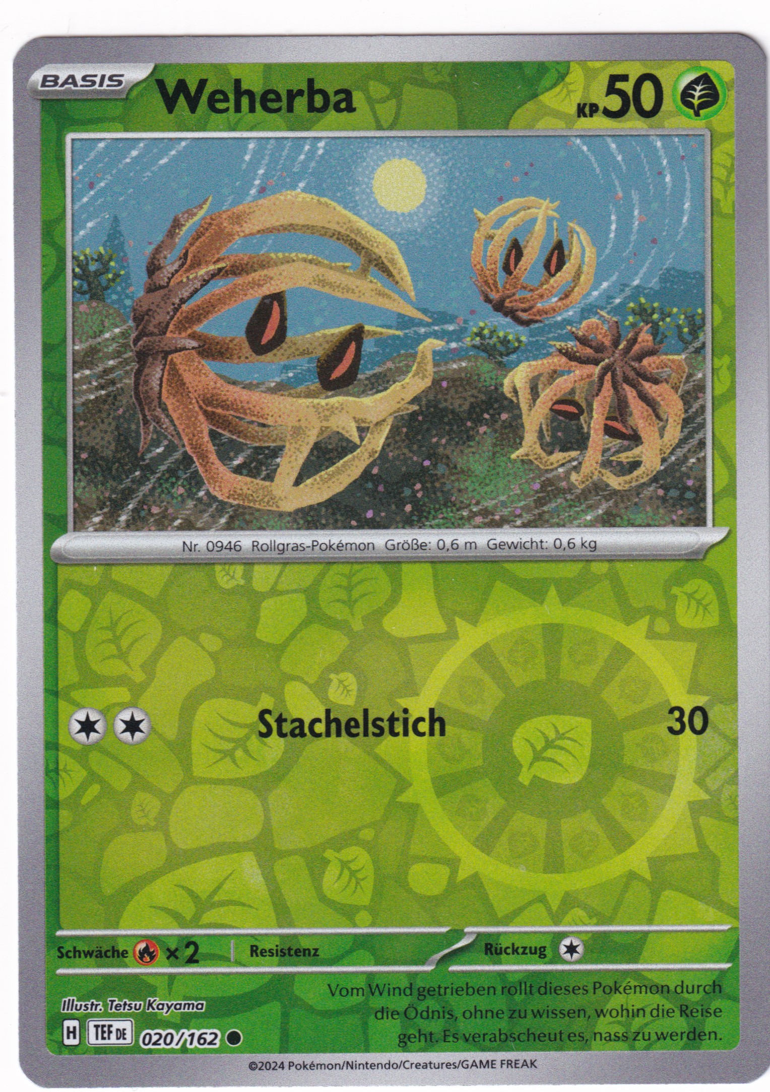 Weherba 020/162 Common Reverse Holo - Karmesin & Purpur - Gewalten der Zeit Deutsch