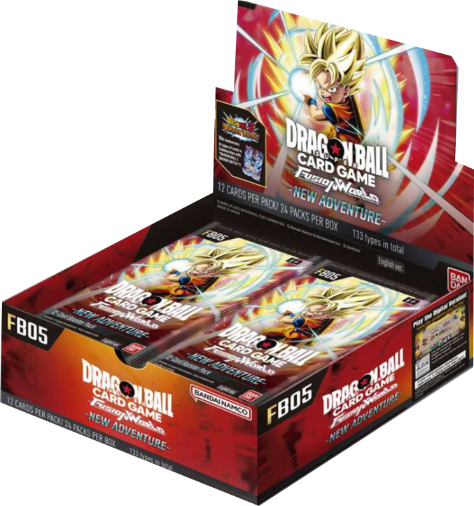 Dragonball Super Card Game - Fusion World FB05 New Adventure Booster Display englisch