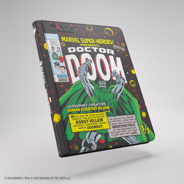 Gamegenic - Magic The Gathering: Mavel Super Heroes - Zip-Up Album 18-Pocket - Doctor Doom
