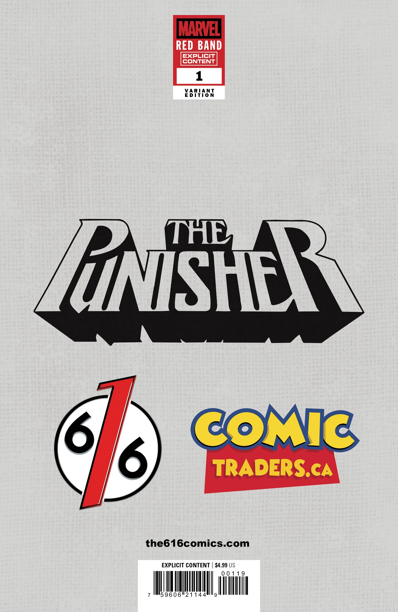 PUNISHER RED BAND #1 TYLER KIRKHAM 616 COMICS Virgin Variant B LTD 1000
