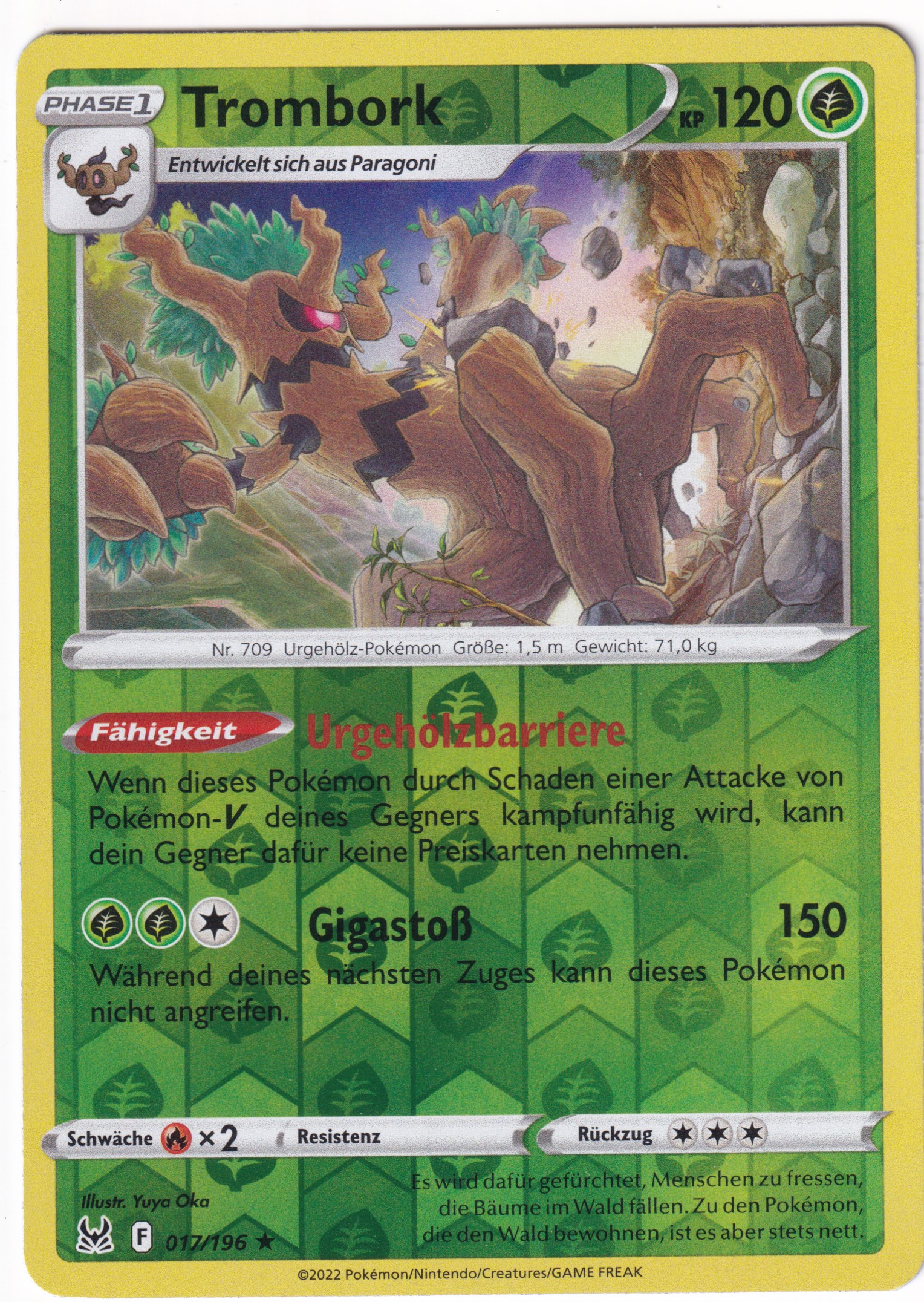 Trombork 017/196 Rare Reverse Holo - Verlorener Ursprung Deutsch