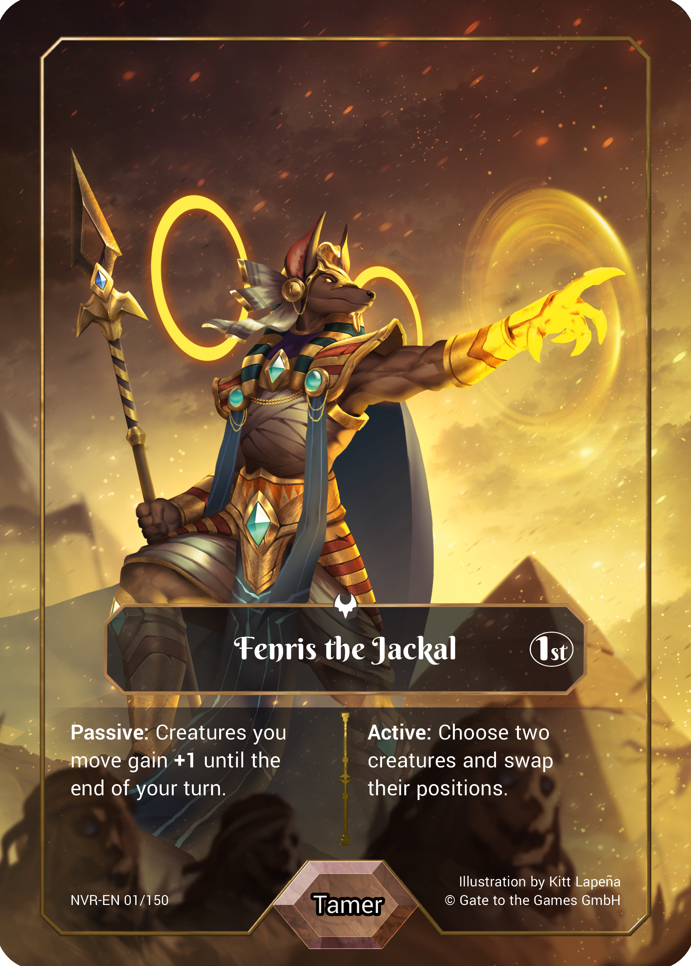 Fenris, the Jackal 001/150 Legendary Ornament Foil - Alpha 1. Edition EN