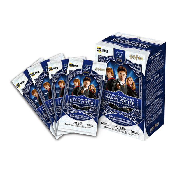 Harry Potter 25th Anniversary Trading Cards - 2026 Kakawow Aura - Display englisch