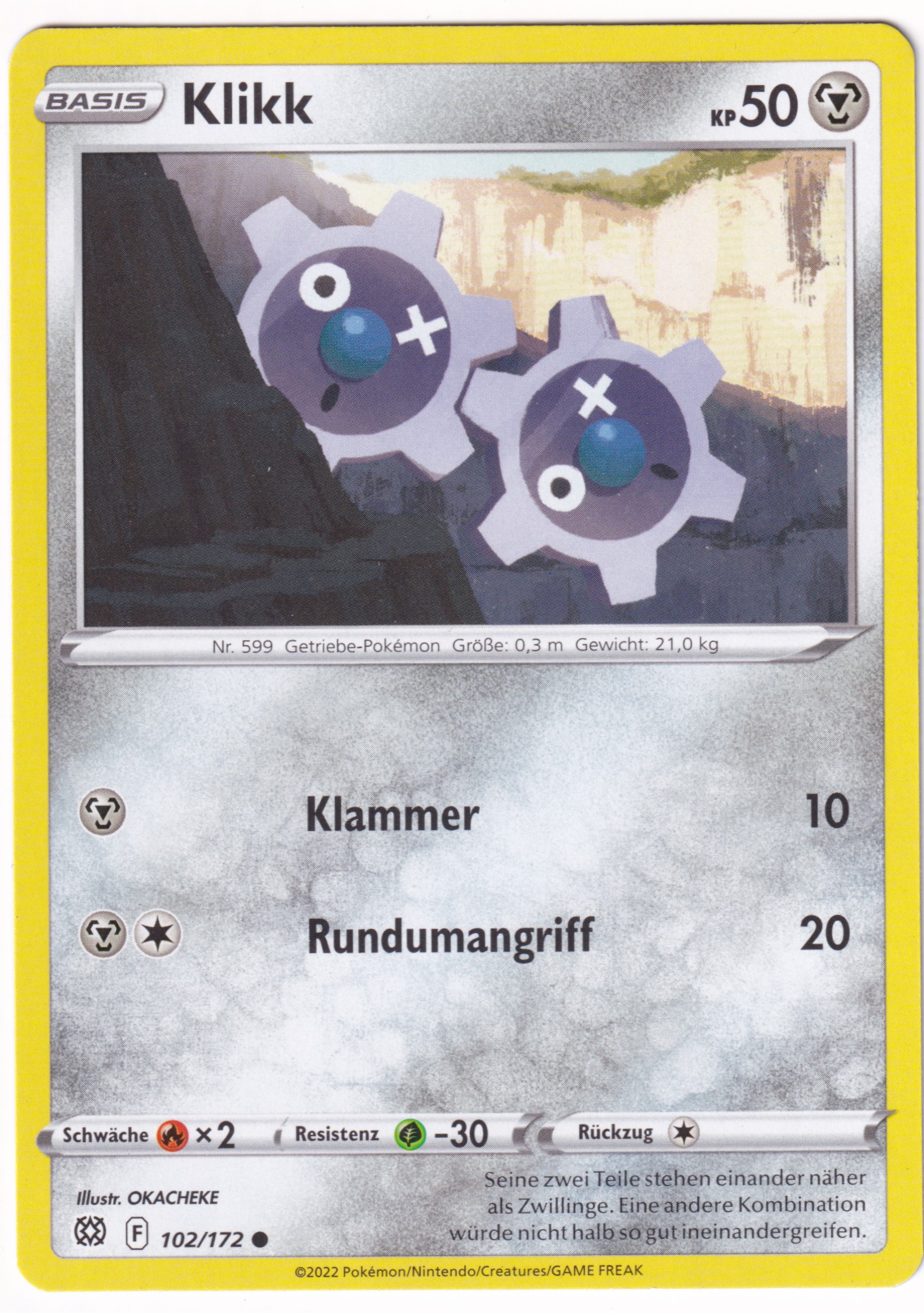 Klikk 102/172 Common Reverse Holo - Strahlende Sterne Deutsch