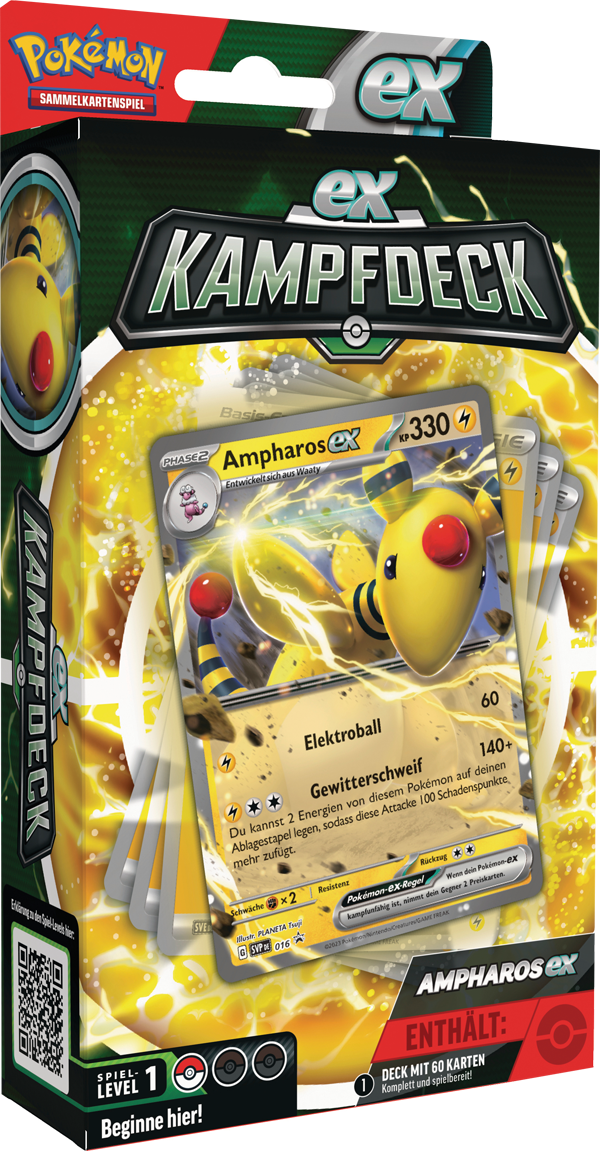 Pokemon Ampharos EX Kampf Deck deutsch