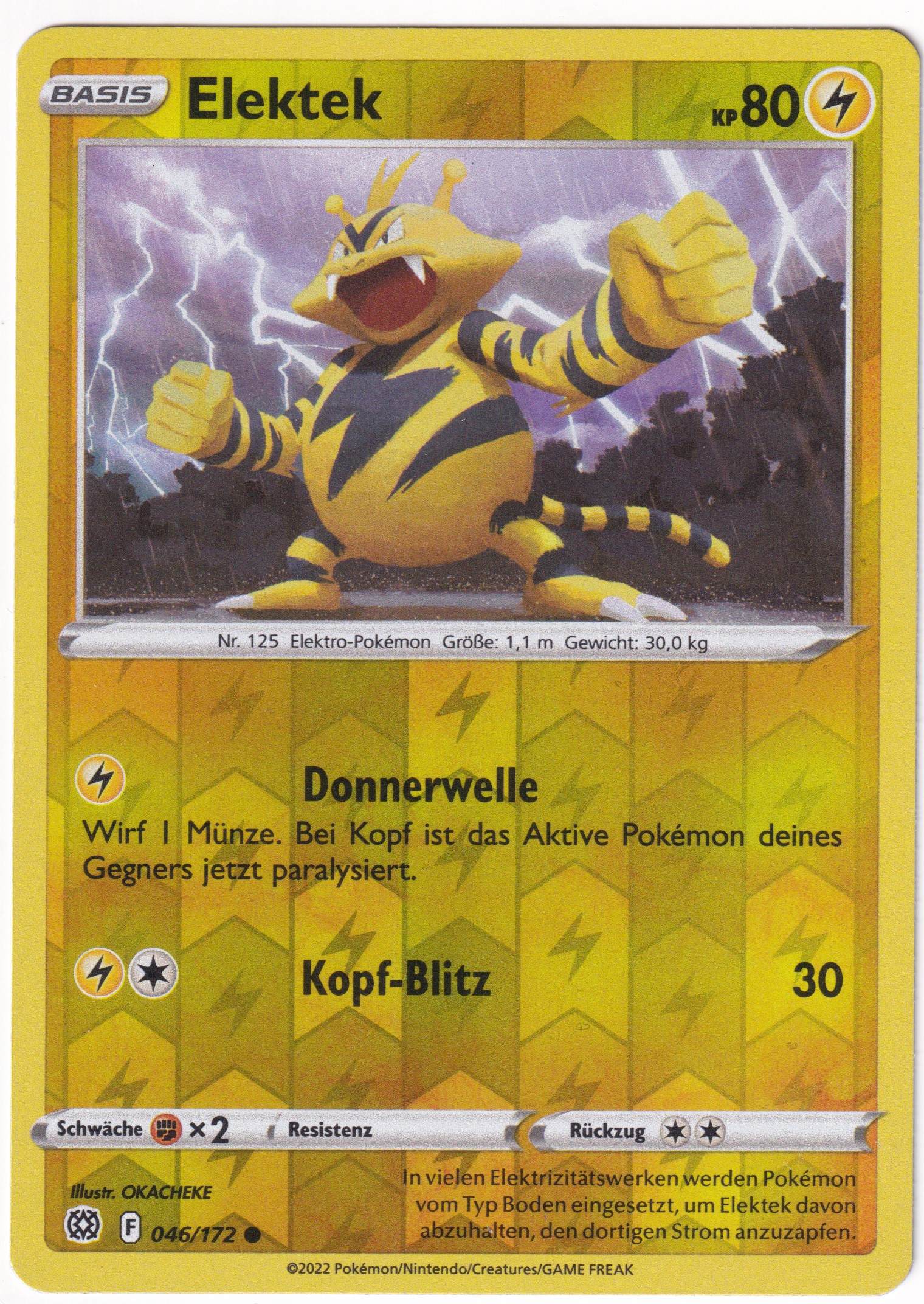 Elektek 046/172 Common Reverse Holo - Strahlende Sterne Deutsch