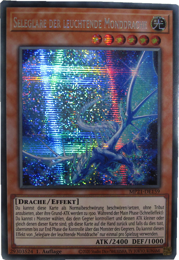 MP21-DE159 Seleglare der leuchtende Monddrache Secret Rare deutsch