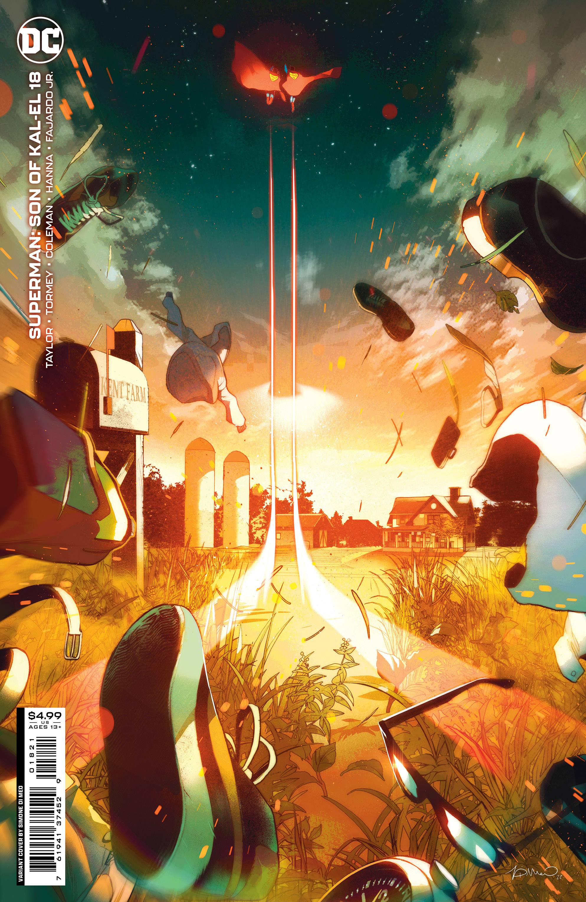 SUPERMAN SON OF KAL-EL #18 CVR B DI MEO CARD STOCK VAR