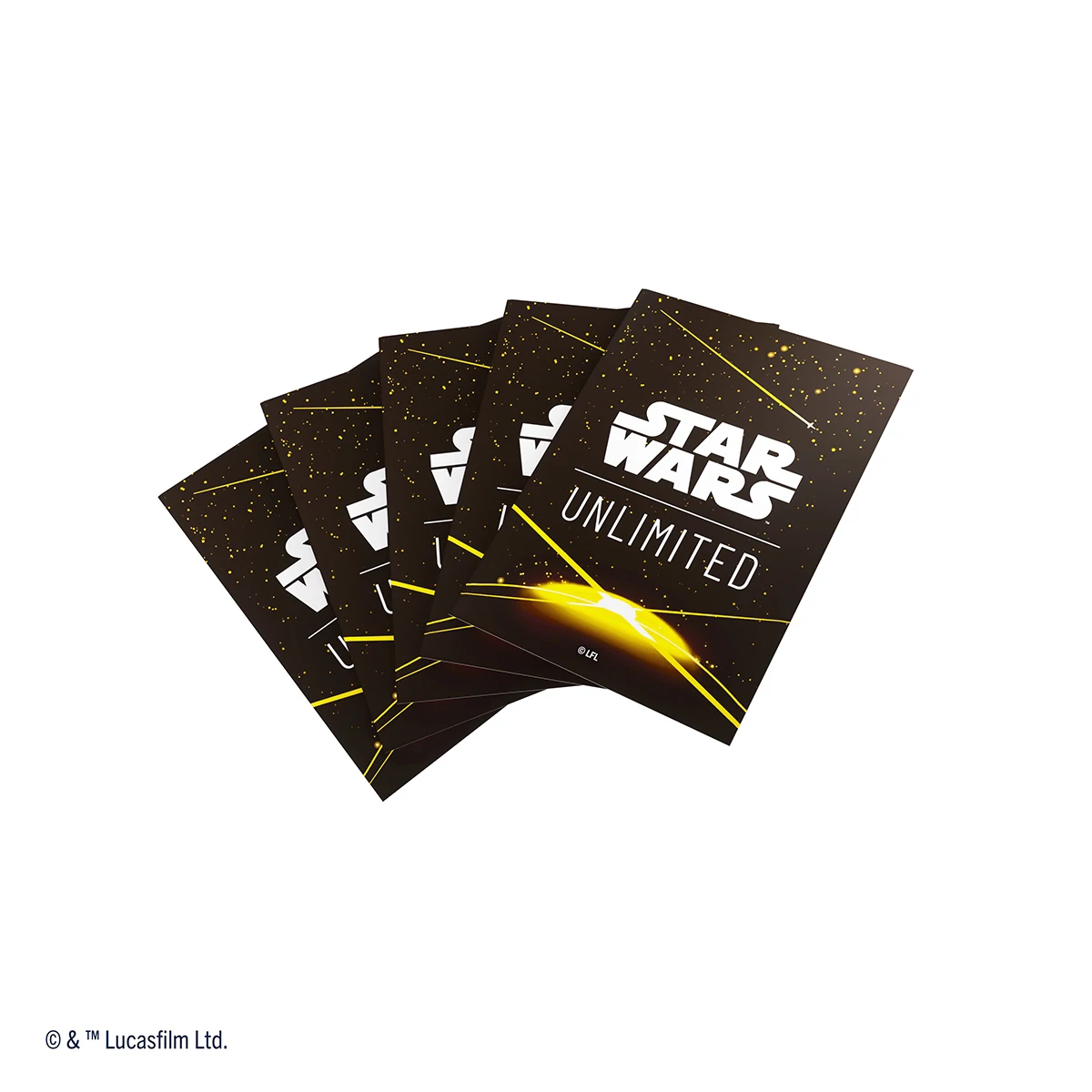 Gamegenic - Star Wars: Unlimited Premium Art Sleeves - Card Back Yellow