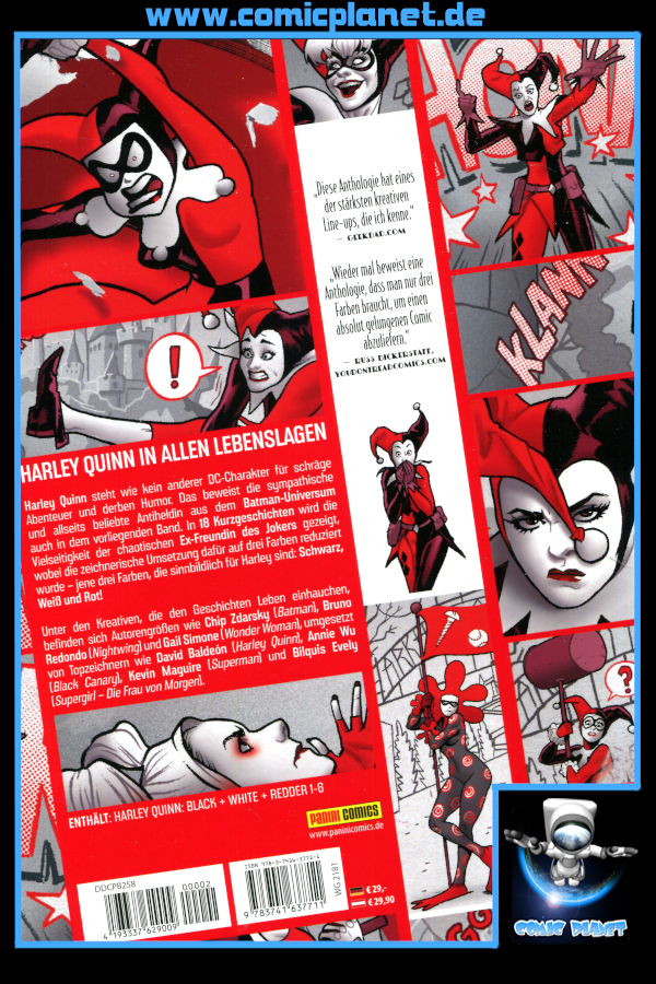 Harley Quinn:  Schwarz, weiss und noch röter