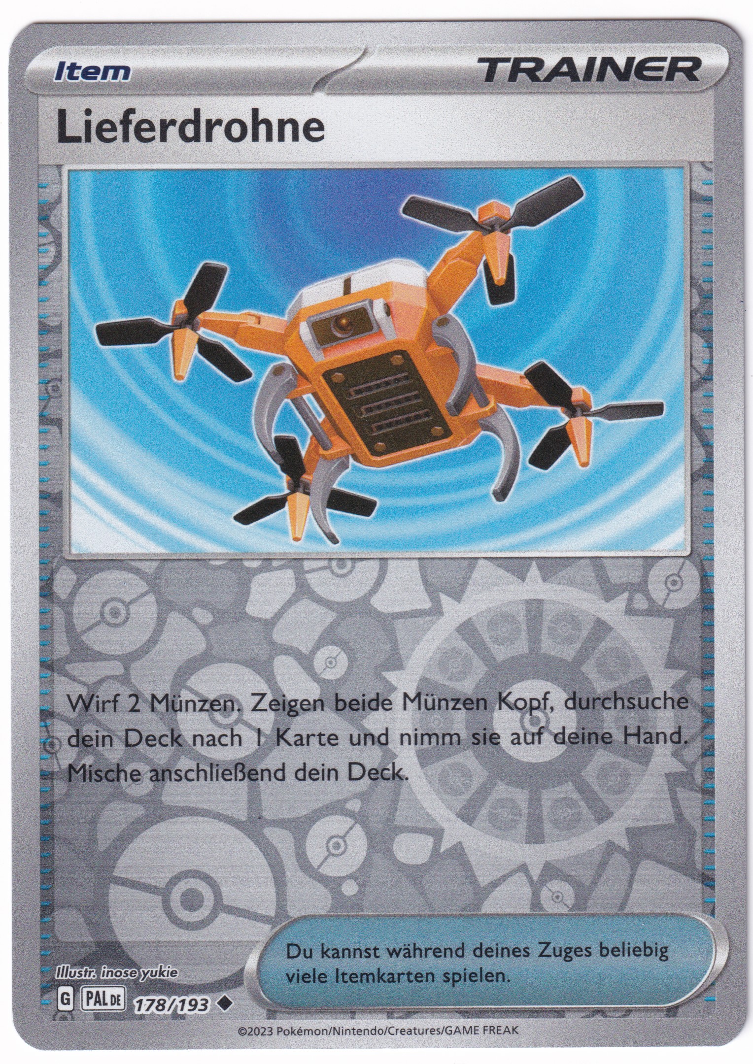 Lieferdrohne 178/193 Uncommon Reverse Holo - Entwicklungen in Paldea Deutsch