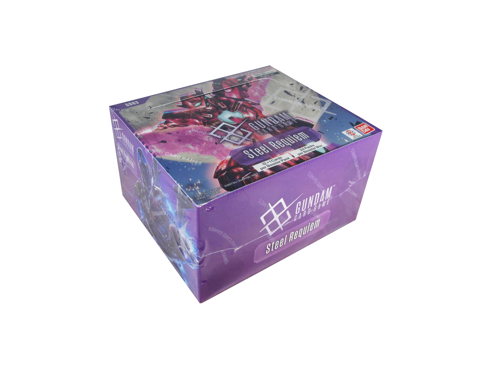 Gundam Card Game Steel Requiem GD03 Booster Display englisch