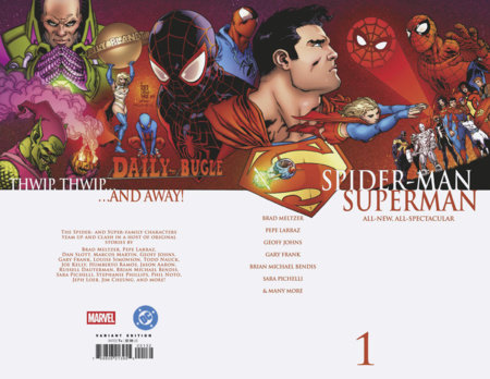 MARVEL DC: SPIDER-MAN / SUPERMAN #1 GIUSEPPE CAMUNCOLI 1:25 HOMAGE VARIANT