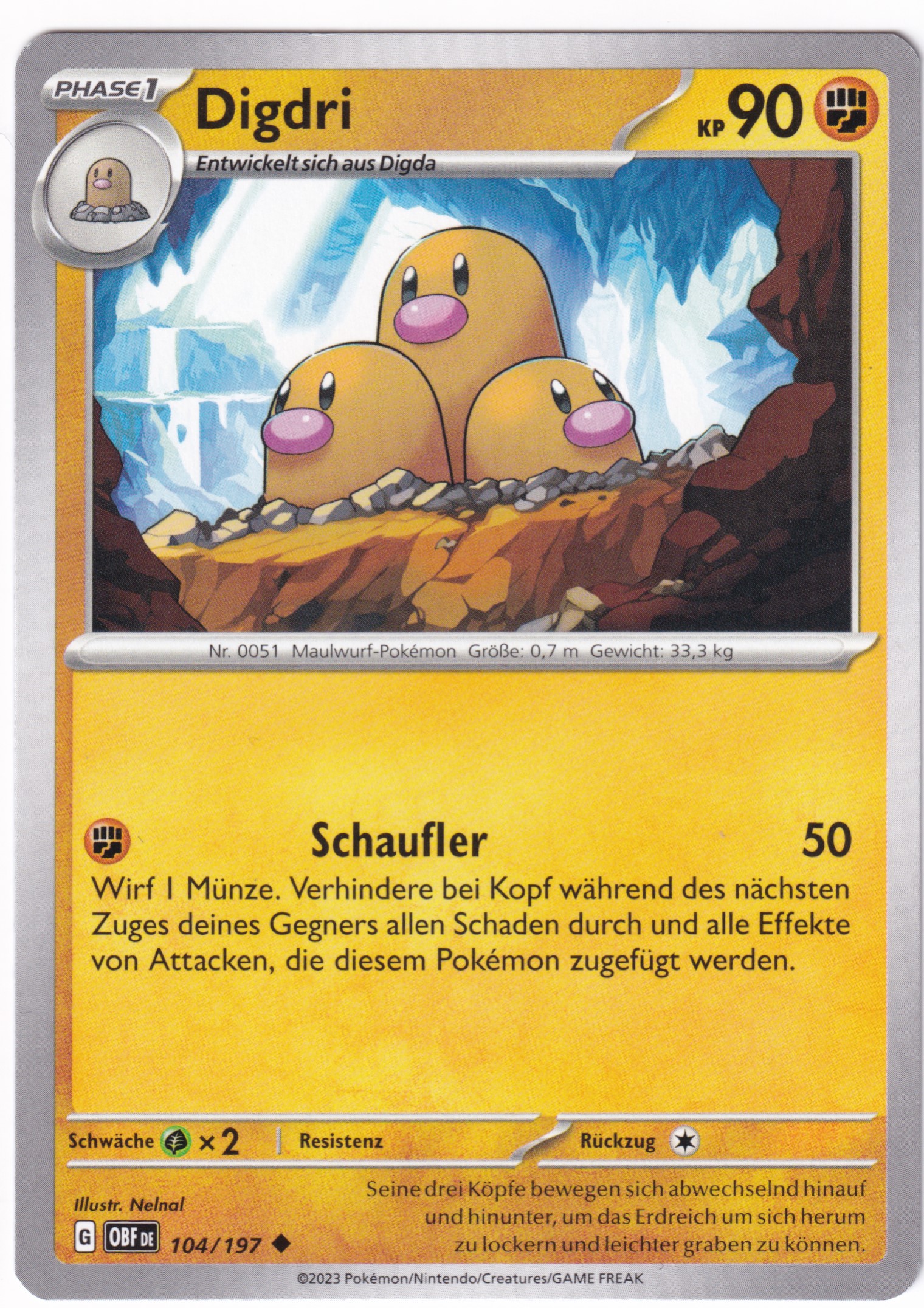 Digdri 104/197 Uncommon - Obsidian Flammen Deutsch