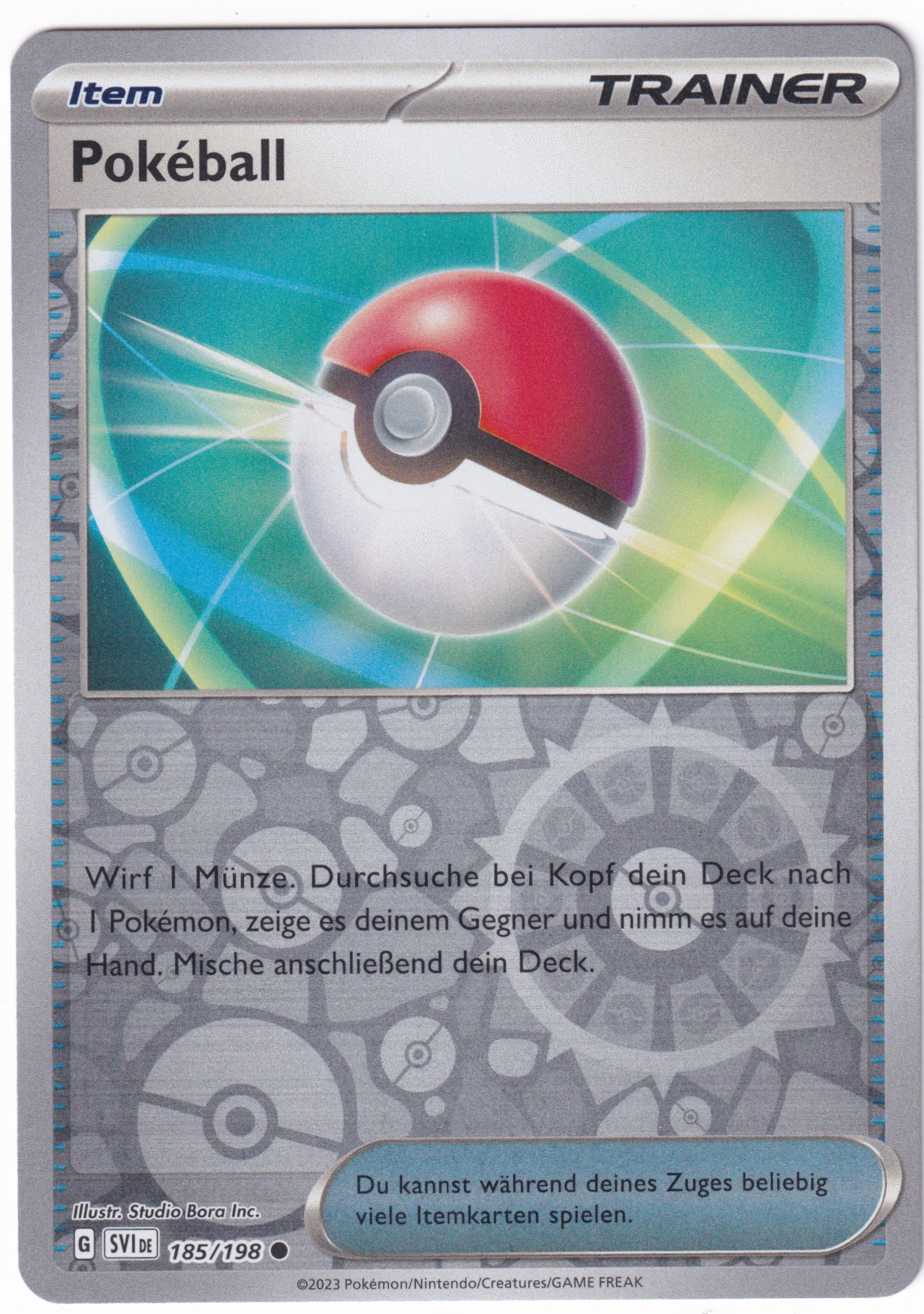 Pokéball 185/198 Common Reverse Holo  - Karmesin & Purpur Deutsch