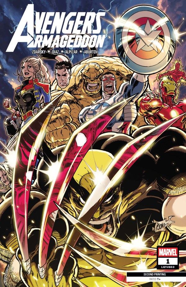 Avengers: Armageddon #1 2nd Ptg Andrews Var - inkl. Magic The Gathering Karte