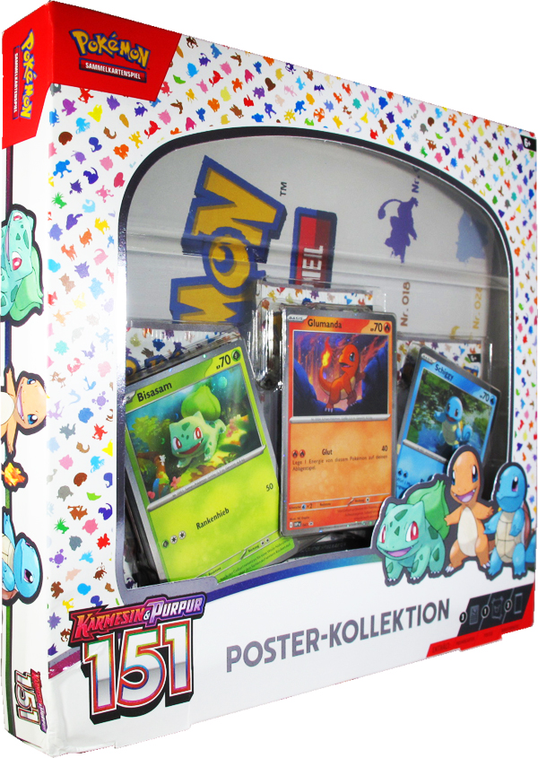 Pokemon Karmesin & Purpur 151 Poster Box deutsch - B-Ware!