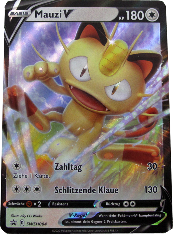 Pokemon Basis Mauzi V Promo deutsch