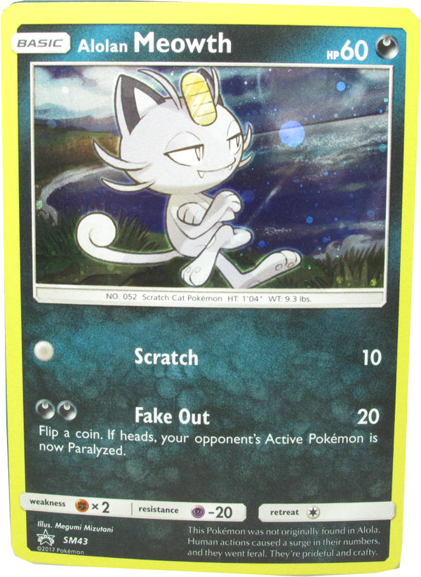 Pokemon Basic Alolan Meowth - SM43 - englisch