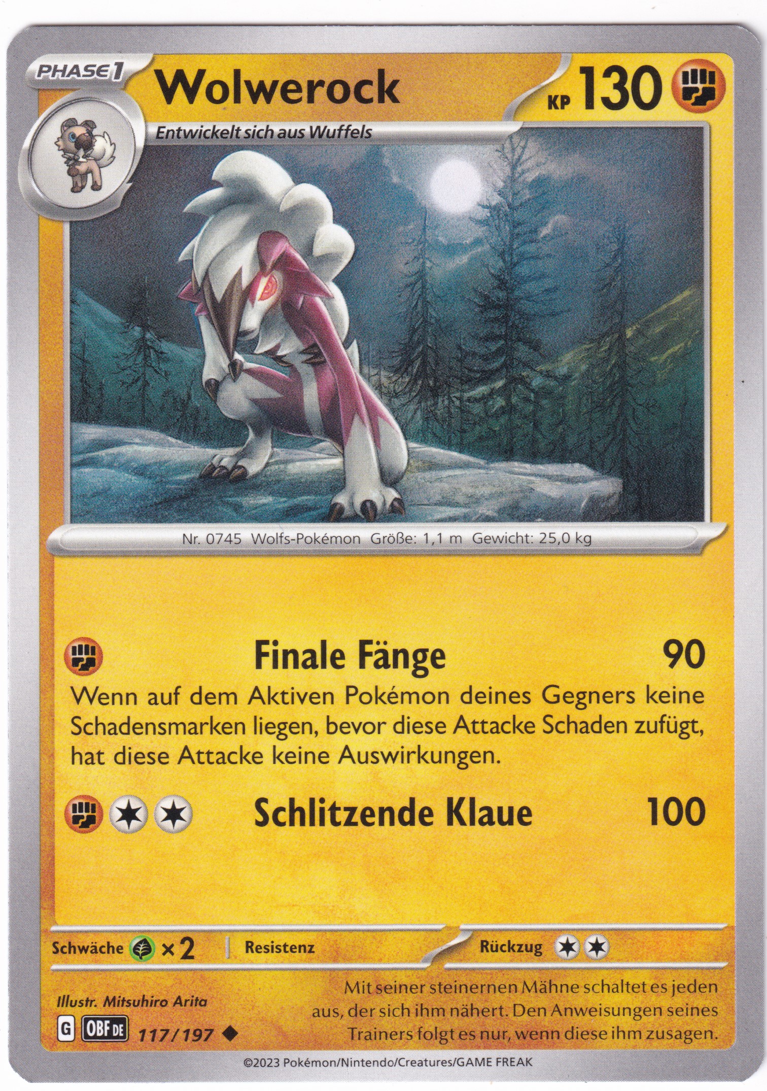 Wolwerock 117/197 Uncommon - Obsidian Flammen Deutsch